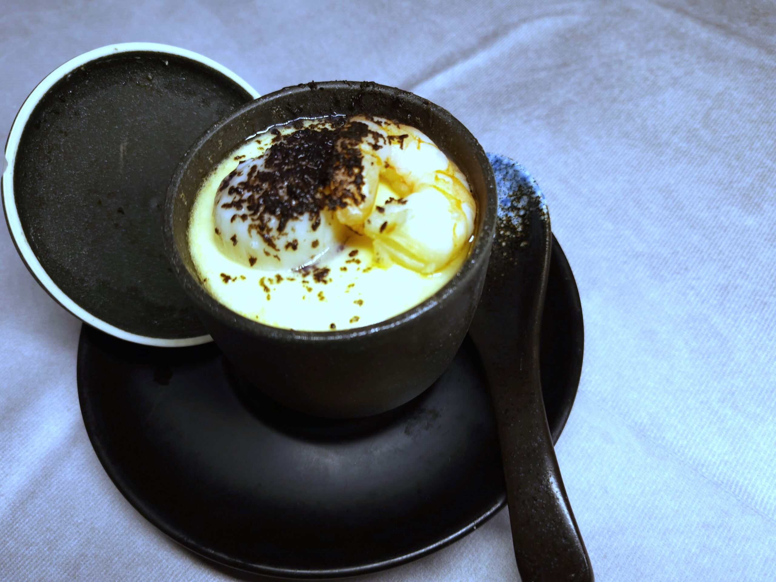 A7 Steamed chawanmushi with prawn, scallop and truffle (1 cup) (GF)