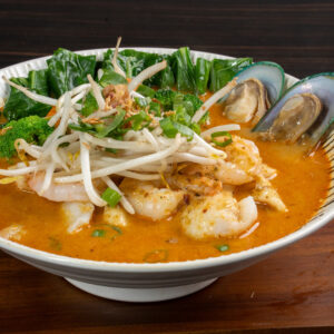 Curry Laksa and noodles - (Monday, Tuesday, Wednesday, Sunday）