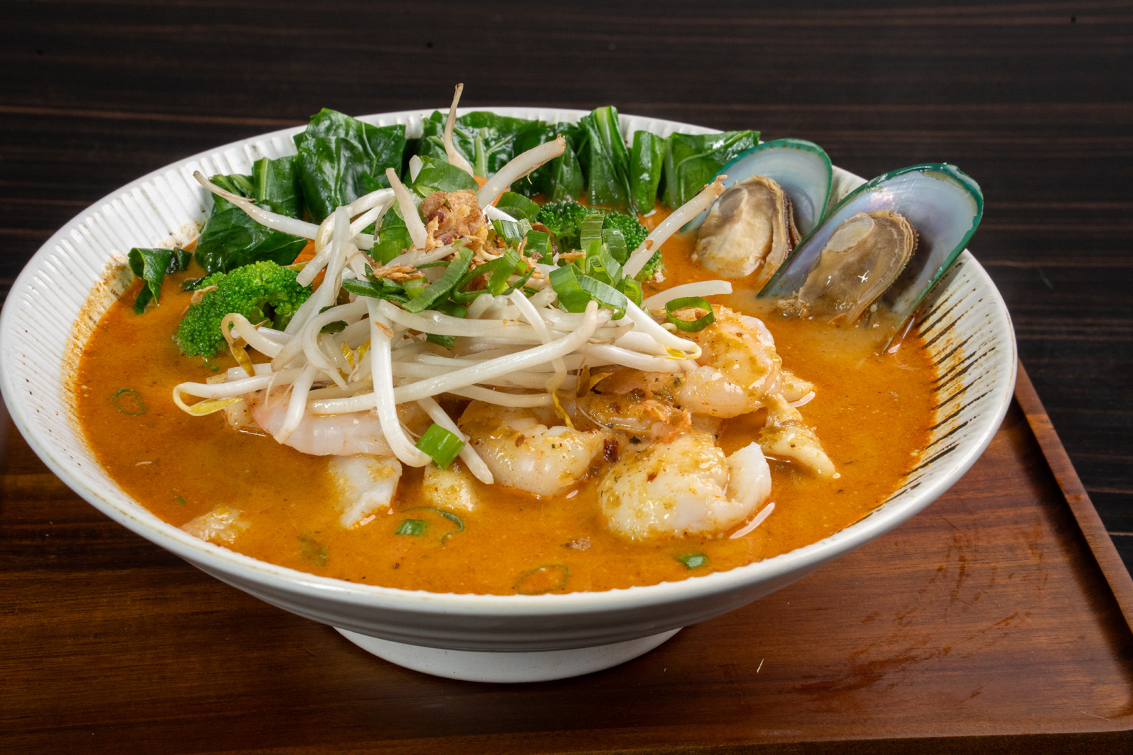 Curry Laksa and noodles – (Monday, Tuesday, Wednesday, Sunday）