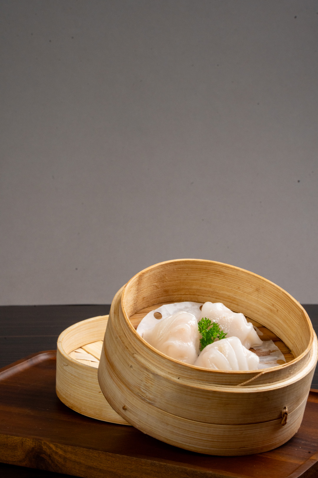 Steamed prawn dumplings ( 3pcs )