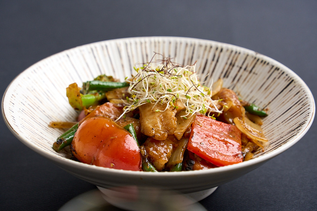 Stir fried sea perch fillet with soy, ginger and spring onion (GFO)