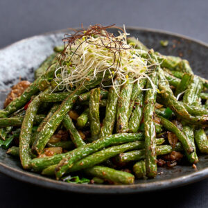 Wok fried green beans with minced pork (V) (GFO)