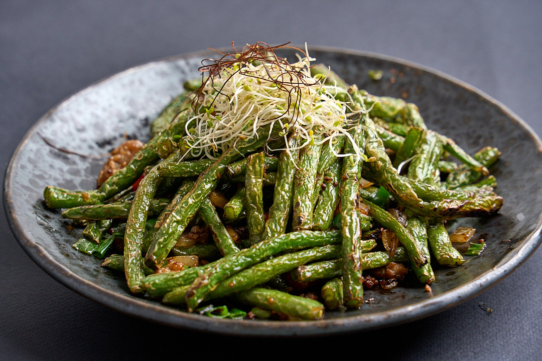 Wok fried green beans with minced pork (V) (GFO)
