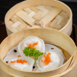 Steamed Hokkaido sashimi scallop dumplings ( 3pcs )