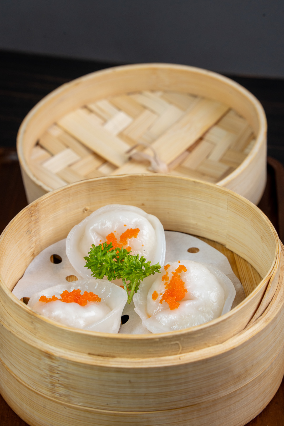 Steamed Hokkaido sashimi scallop dumplings ( 3pcs )